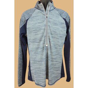Athleta Womens Large Tall 1/4 Zip Pullover Top